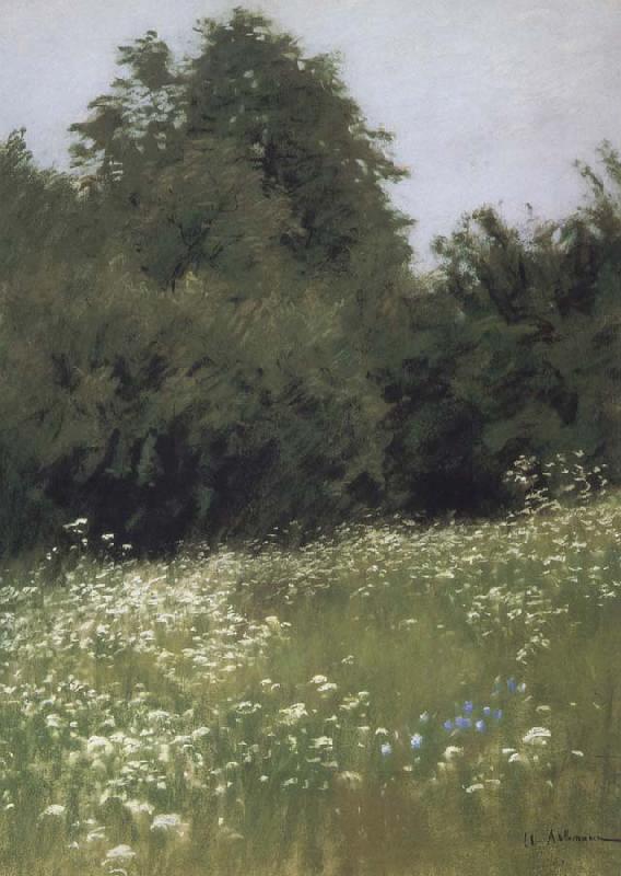 Levitan, Isaak Meadow at the forest edge China oil painting art